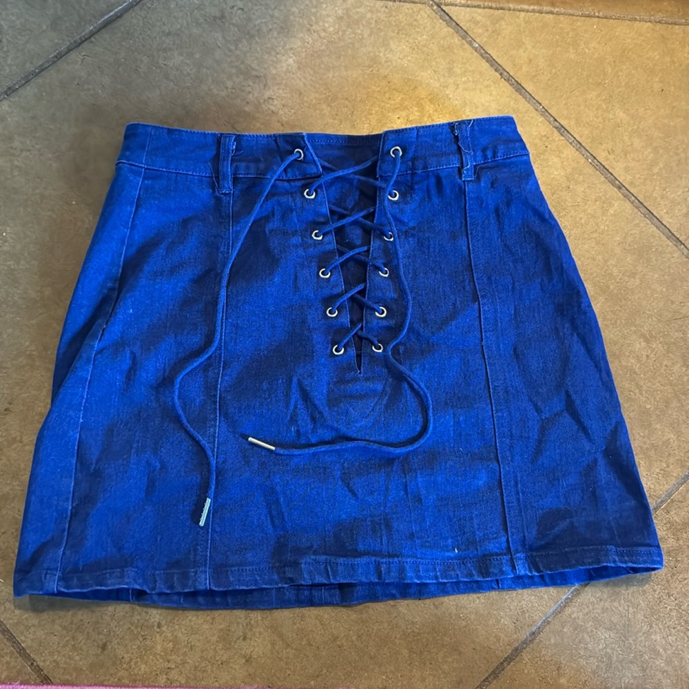 Peach Love Denim Skirt